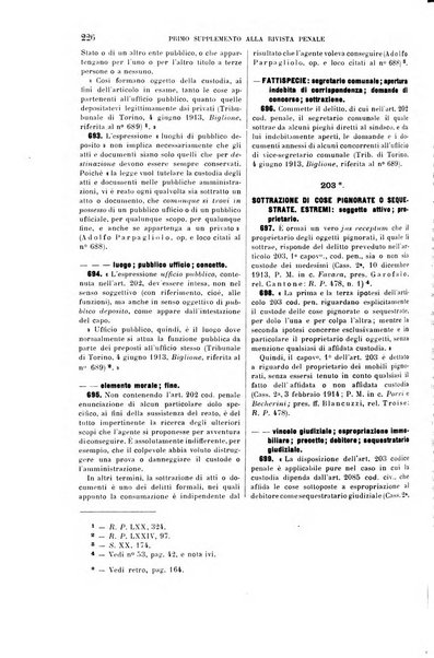 Il codice penale illustrato articolo per articolo ... primo supplemento alla Rivista Penale