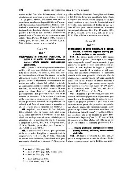 Il codice penale illustrato articolo per articolo ... primo supplemento alla Rivista Penale