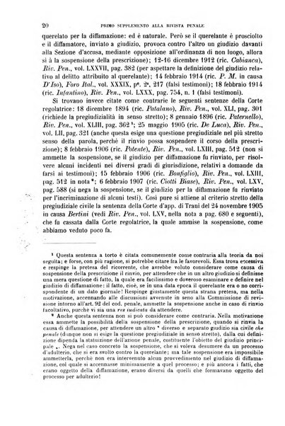 Il codice penale illustrato articolo per articolo ... primo supplemento alla Rivista Penale