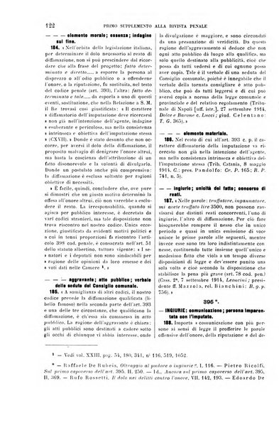 Il codice penale illustrato articolo per articolo ... primo supplemento alla Rivista Penale