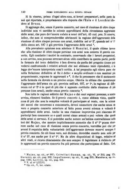 Il codice penale illustrato articolo per articolo ... primo supplemento alla Rivista Penale