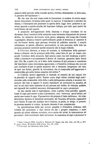 Il codice penale illustrato articolo per articolo ... primo supplemento alla Rivista Penale