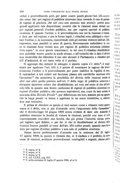 Il codice penale illustrato articolo per articolo ... primo supplemento alla Rivista Penale