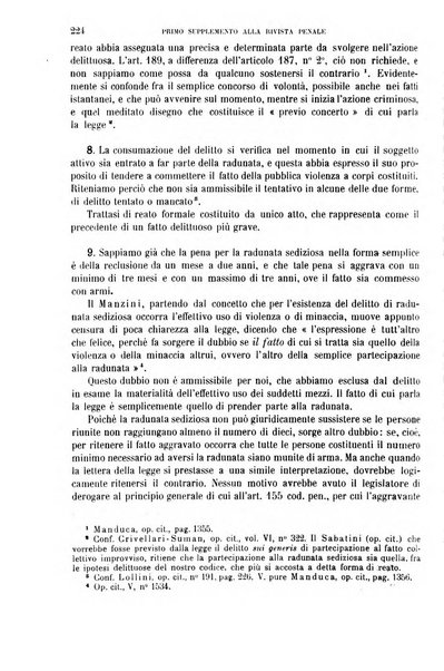 Il codice penale illustrato articolo per articolo ... primo supplemento alla Rivista Penale