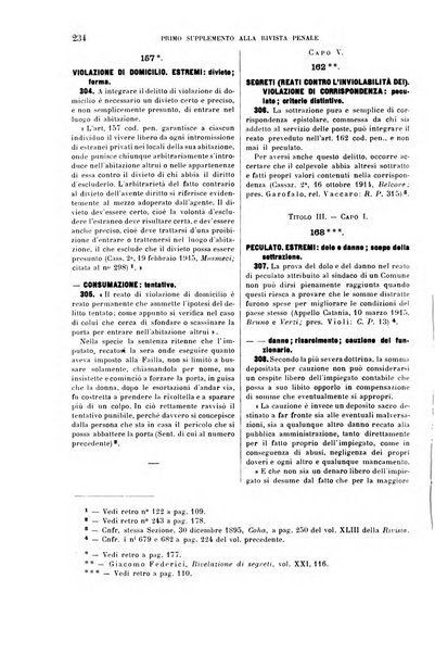 Il codice penale illustrato articolo per articolo ... primo supplemento alla Rivista Penale