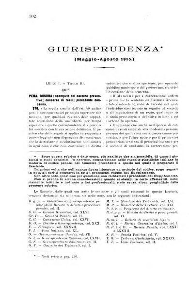 Il codice penale illustrato articolo per articolo ... primo supplemento alla Rivista Penale
