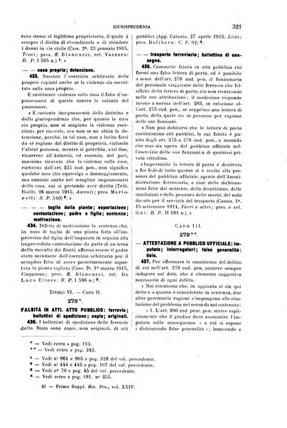 Il codice penale illustrato articolo per articolo ... primo supplemento alla Rivista Penale