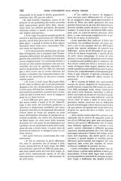 Il codice penale illustrato articolo per articolo ... primo supplemento alla Rivista Penale