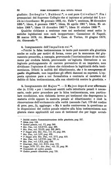 Il codice penale illustrato articolo per articolo ... primo supplemento alla Rivista Penale