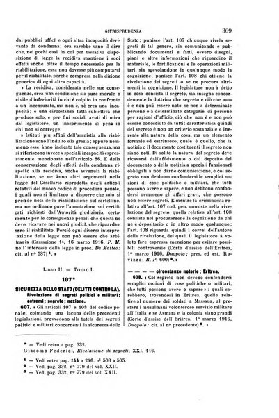 Il codice penale illustrato articolo per articolo ... primo supplemento alla Rivista Penale