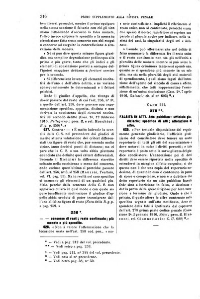 Il codice penale illustrato articolo per articolo ... primo supplemento alla Rivista Penale