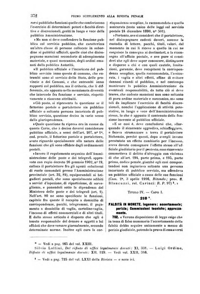 Il codice penale illustrato articolo per articolo ... primo supplemento alla Rivista Penale