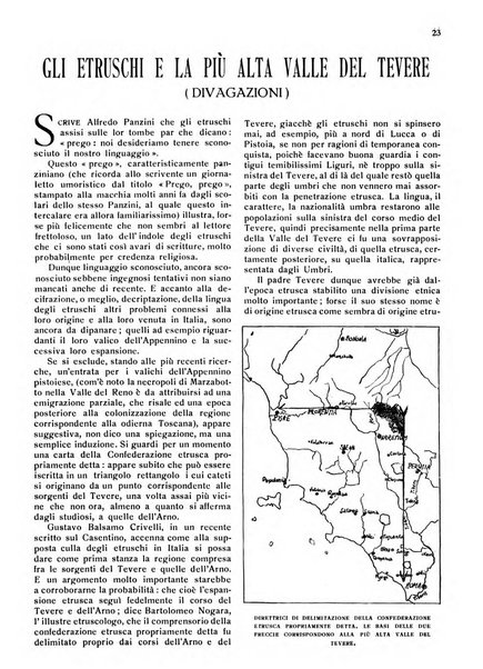 L'alta valle del Tevere rassegna bimestrale illustrata