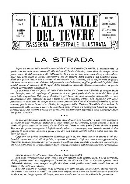 L'alta valle del Tevere rassegna bimestrale illustrata