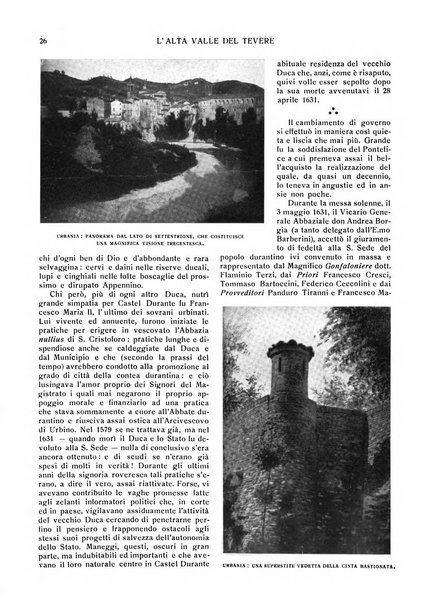 L'alta valle del Tevere rassegna bimestrale illustrata