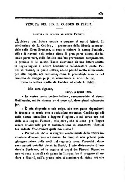 Annali universali di statistica, economia pubblica, geografia, storia, viaggi e commercio