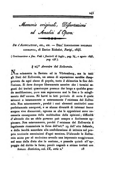 Annali universali di statistica, economia pubblica, geografia, storia, viaggi e commercio