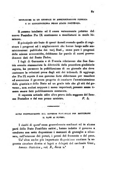 Annali universali di statistica, economia pubblica, geografia, storia, viaggi e commercio