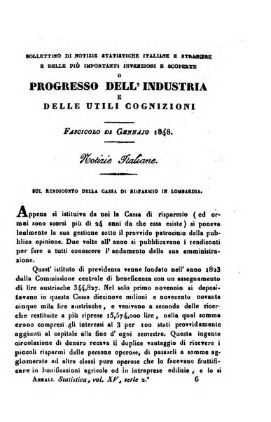 Annali universali di statistica, economia pubblica, geografia, storia, viaggi e commercio