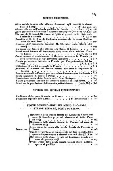 Annali universali di statistica, economia pubblica, geografia, storia, viaggi e commercio