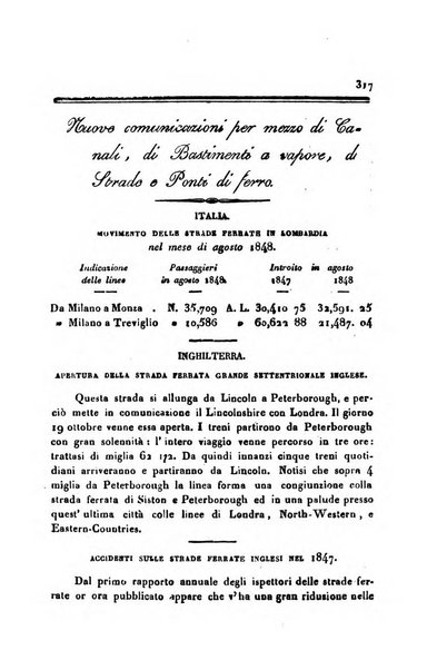 Annali universali di statistica, economia pubblica, geografia, storia, viaggi e commercio