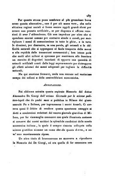 Annali universali di statistica, economia pubblica, geografia, storia, viaggi e commercio