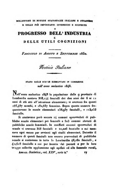 Annali universali di statistica, economia pubblica, geografia, storia, viaggi e commercio