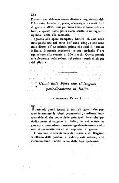 Annali universali di statistica, economia pubblica, storia, viaggi e commercio