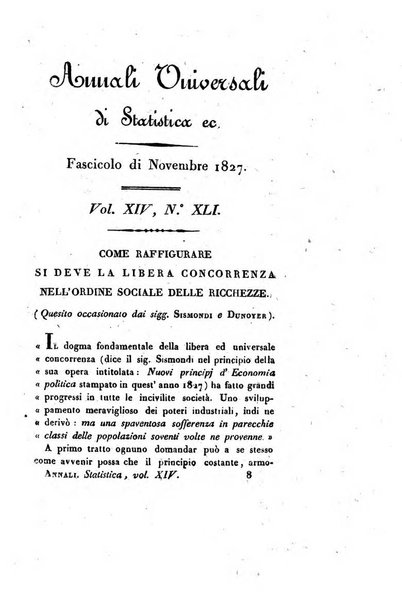 Annali universali di statistica, economia pubblica, storia, viaggi e commercio