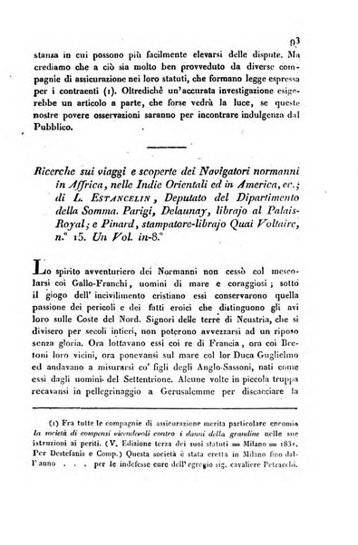 Annali universali di statistica, economia pubblica, storia, viaggi e commercio