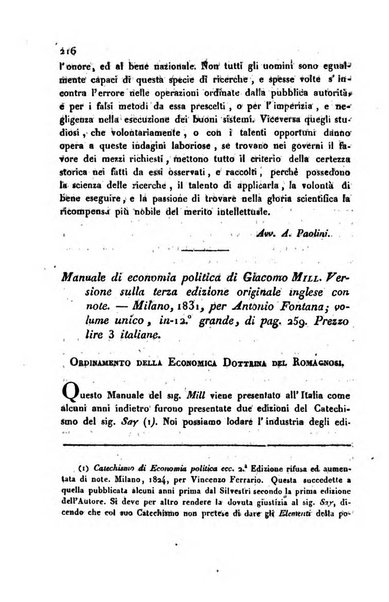 Annali universali di statistica, economia pubblica, storia, viaggi e commercio