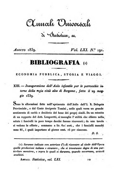 Annali universali di statistica, economia pubblica, storia, viaggi e commercio