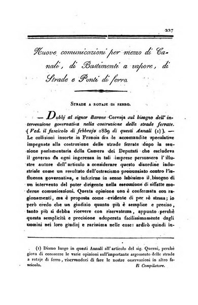 Annali universali di statistica, economia pubblica, storia, viaggi e commercio