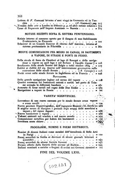 Annali universali di statistica, economia pubblica, storia, viaggi e commercio