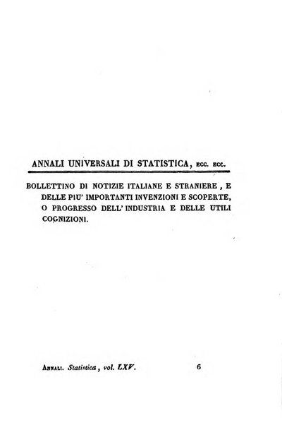 Annali universali di statistica, economia pubblica, storia, viaggi e commercio