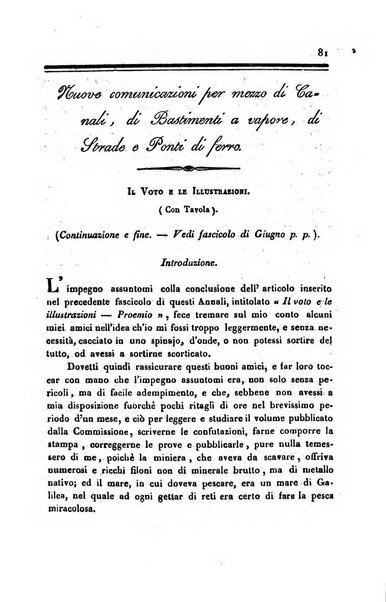 Annali universali di statistica, economia pubblica, storia, viaggi e commercio