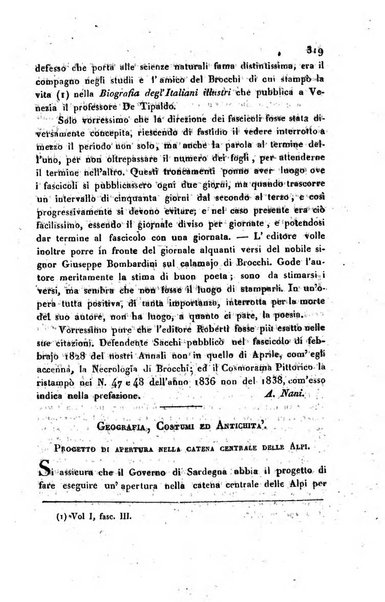 Annali universali di statistica, economia pubblica, storia, viaggi e commercio