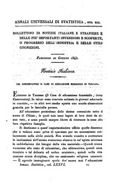 Annali universali di statistica, economia pubblica, storia, viaggi e commercio