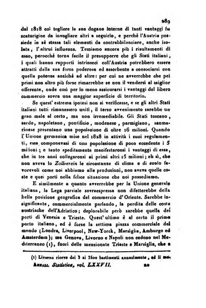 Annali universali di statistica, economia pubblica, storia, viaggi e commercio