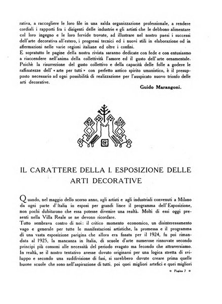 Le arti decorative rassegna internazionale ufficiale della Mostra di Arti decorative nella Villa Reale di Monza e della Federazione delle Industrie artistiche