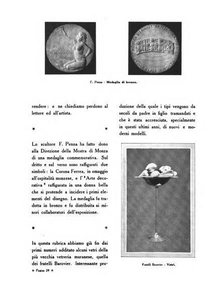 Le arti decorative rassegna internazionale ufficiale della Mostra di Arti decorative nella Villa Reale di Monza e della Federazione delle Industrie artistiche