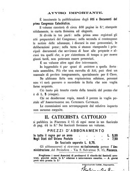 Il catechista cattolico