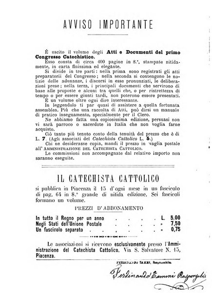 Il catechista cattolico