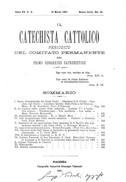 Il catechista cattolico