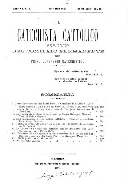 Il catechista cattolico