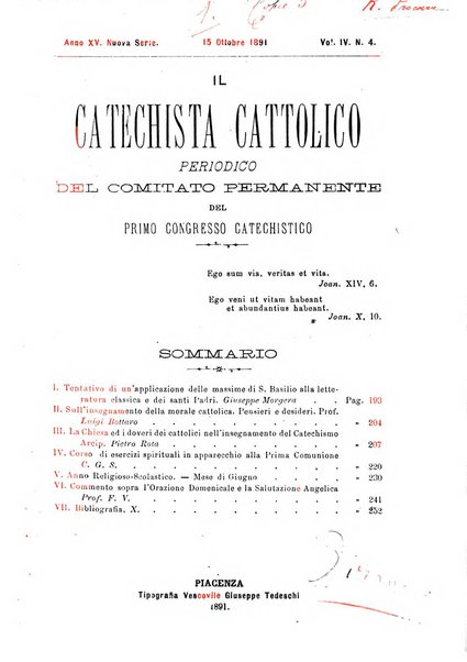 Il catechista cattolico