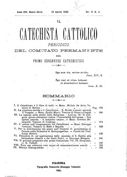 Il catechista cattolico