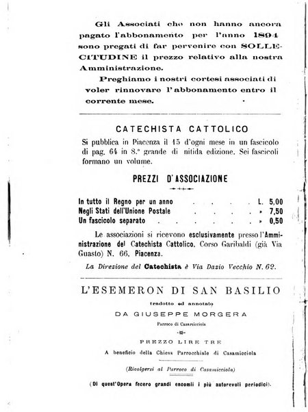 Il catechista cattolico