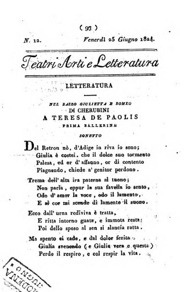 Cenni storici intorno alle lettere, invenzioni, arti, commercio e spettacoli teatrali