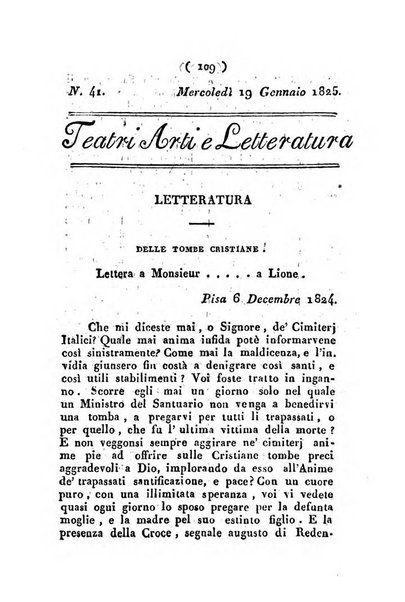 Cenni storici intorno alle lettere, invenzioni, arti, commercio e spettacoli teatrali